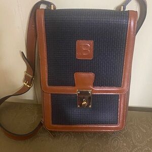 Bally Italy Black and Brown Men's / Unisex Messenger Bag